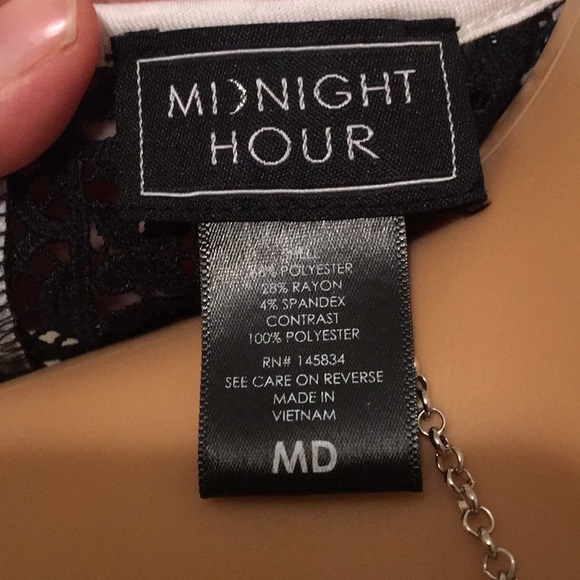 Midnight Hour Glitter Sugar Skull White Tanktop - Picture 6 of 7